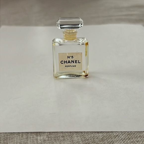 Mini Vintage Chanel No. 5 Glass Perfume Bottle - Picture 1 of 4